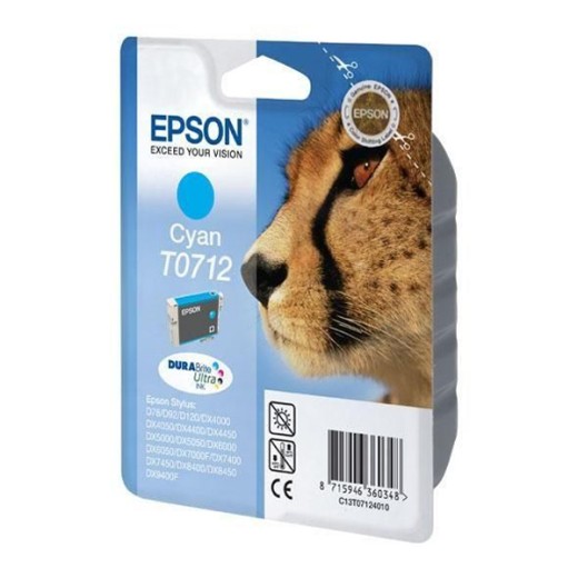 Epson Μελάνι Inkjet T0712 Cyan (C13T07124012) (EPST071240)