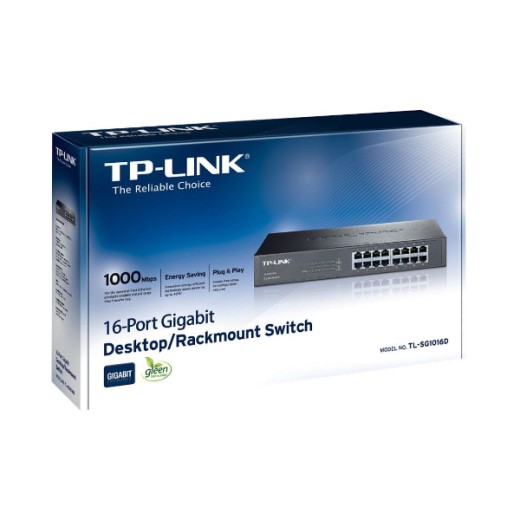 TP-LINK Switch 10/100/1000 Mbps 16 Ports (TL-SG1016D) (TPTL-SG1016D)