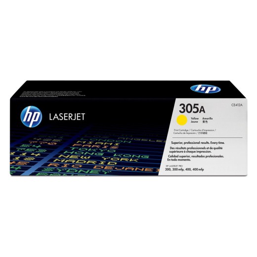 HP LaserJet PRO 300/400 305A Yellow Toner (CE412A) (HPCE412A)