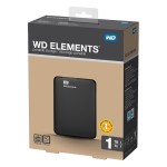 Western Digital Elements 1TB External HDD Black