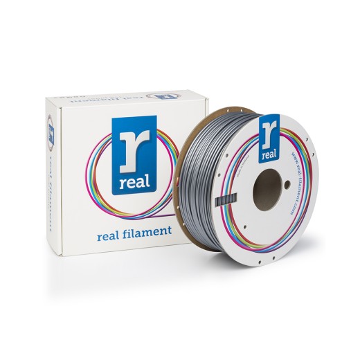 REAL PLA 3D Printer Filament - Silver - spool of 1Kg - 2.85mm (REALPLASILVER1000MM3)