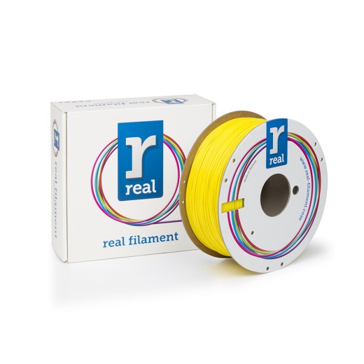 REAL PLA 3D Printer Filament - Yellow - spool of 1Kg - 1.75mm (REALPLAYELLOW1000MM175)
