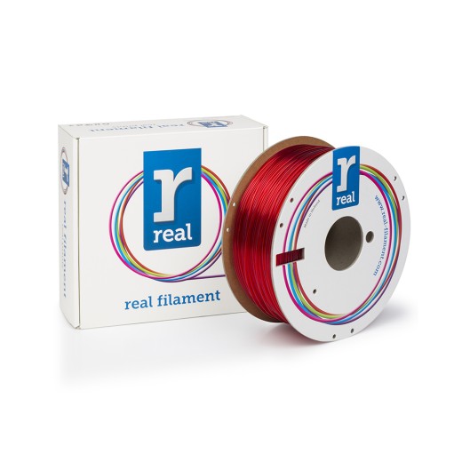 REAL PETG 3D Printer Filament - Red - Spool of 3Kg - 1.75mm (REALPETGRED3KG)