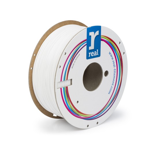 REAL PETG 3D Printer Filament - White – spool of 1Kg - 2.85mm (REALPETGSWHITE1000MM300)