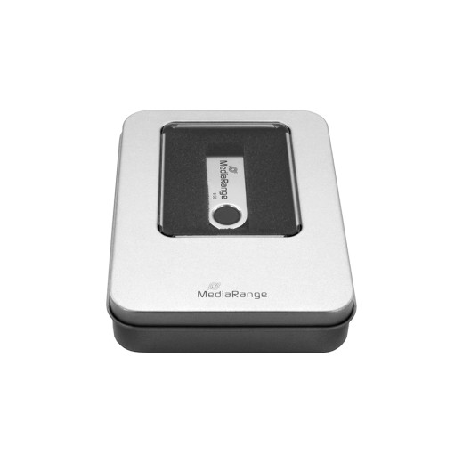 MediaRange Aluminum storage box, for USB flash drives, silver (MRBOX901)