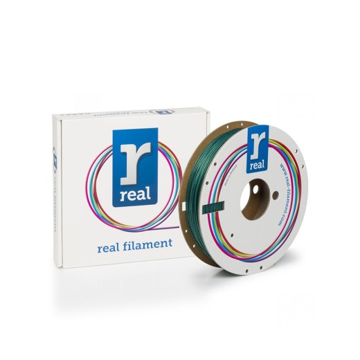 REAL PLA Sparkle 3D Printer Filament - Sparkle Emerald Green - spool of 0.5Kg - 1.75mm (REALPLASPRKGREEN500MM175)