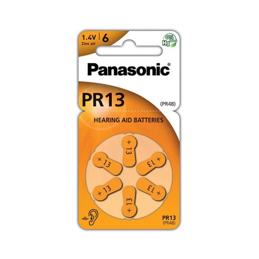 Panasonic PR313  Μπαταρίες Ακουστικών Βαρηκοΐας 1.4V (PR13L/6DC) (PANPR13L/6DC)