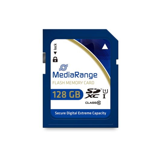 MediaRange SDXC memory card, UHS-1 | Class 10, 128GB