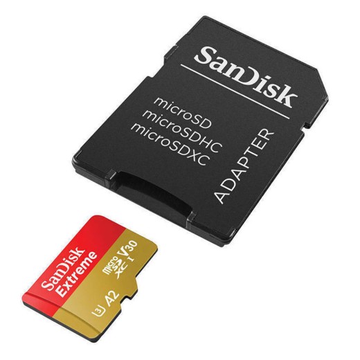 SanDisk EXTREME microSDXC 512 GB 190/130 MB/s UHS-I U3 Memory Card(SDSQXAV-512G-GN6MA) (SANSDSQXAV-512G-GN6MA)