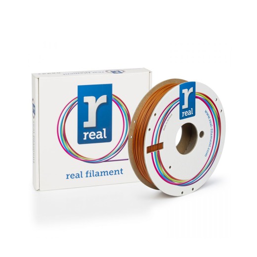 REAL PLA Sparkle 3D Printer Filament - Sparkle Quartz Orange - spool of 0.5Kg - 1.75mm (REALPLASPRKORANGE500MM175)