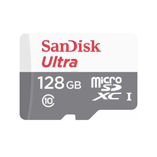 Sandisk Ultra microSDXC UHS-I 128GB Card with Adapter (SDSQUNR-128G-GN6MN) (SANSDSQUNR-128G-GN6MN)