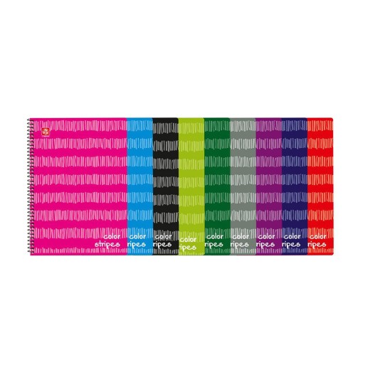 Typotrust Color Stripes Τετράδιο Σπιράλ A4 4 θεμάτων (4544-12) (TYP4544-12)