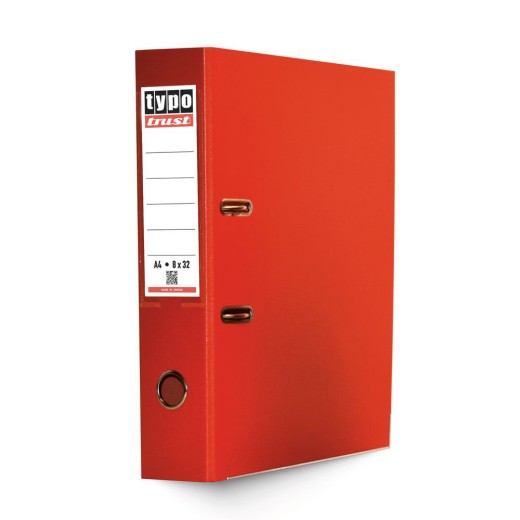 Typotrust Κόκκινο Κλασέρ από Χαρτόνι με Πλαστική Επένδυση 8/32 (KP832-02) (TYPKP832-02)