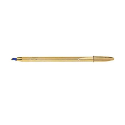 Στυλό Διαρκείας BIC Ballpoint 1.0mm Cristal Original Shine Χρυσό (Μπλε) (9213401) (BIC9213401)