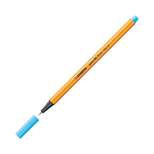Μαρκαδόρος Σχεδίου STABILO Point 88 0.4 mm (Neon Blue) (88/031)