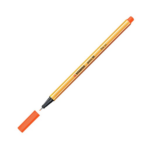 Μαρκαδόρος Σχεδίου STABILO Point 88 0.4 mm (Orange) (88/54)