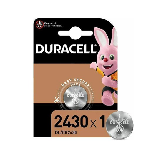 Duracell Electronics Μπαταρία Λιθίου Ρολογιών CR2430 3V 2τμχ (DECR24302) (DURDECR24302)