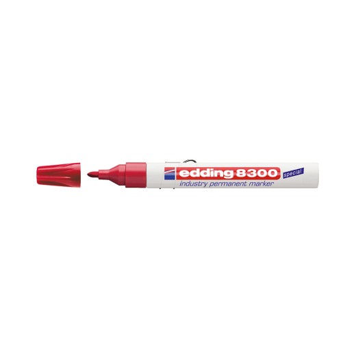 Edding 8300 Industry Permanent Marker Red (4-8300002) (EDD4-8300002)