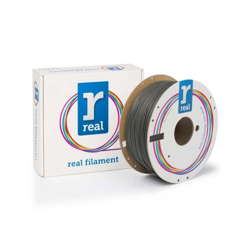 REAL PLA Matte 3D Printer Filament - Gray - spool of 1Kg - 2.85mm (REFPLAMATTEGRAY1000MM285)