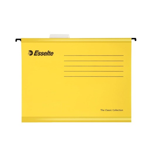 Κρεμαστοί Φάκελοι Esselte A4 Κίτρινο24x33cm (90314)