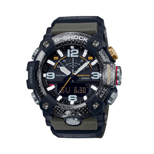 Casio G-Shock Master of G-Land Mudmaster Analog/Digital Battery Watch with Rubber Strap Black (GG-B100-1A3ER) (CASGGB1001A3ER)