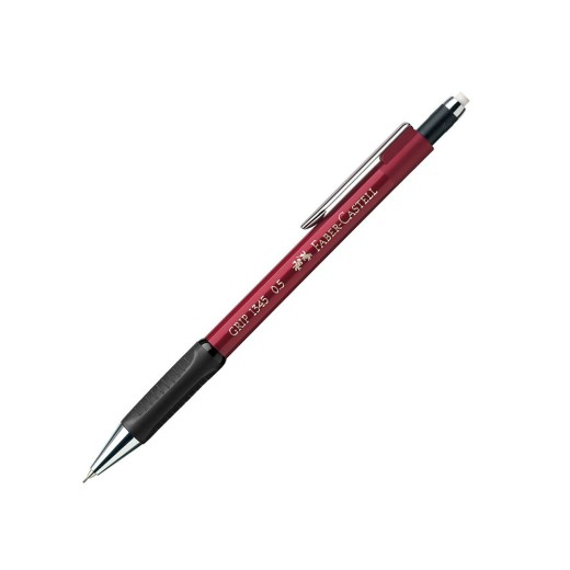 Faber-Castell Μηχανικό Μολύβι 0.5mm με Γόμα - Βαθύ Κόκκινο (134521) (FAB134521)