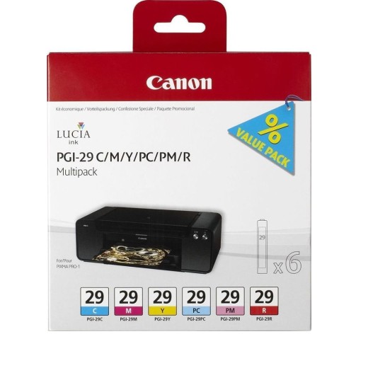 Canon Μελάνι Inkjet PGI-29 (CMY/PC/PM/R) (4873B005) (CANPGI-29MPK)