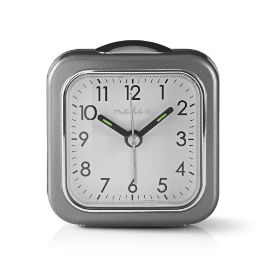 Nedis Επιτραπέζιο Ρολόι με Ξυπνητήρι (CLDK005GY) (NEDCLDK005GY)