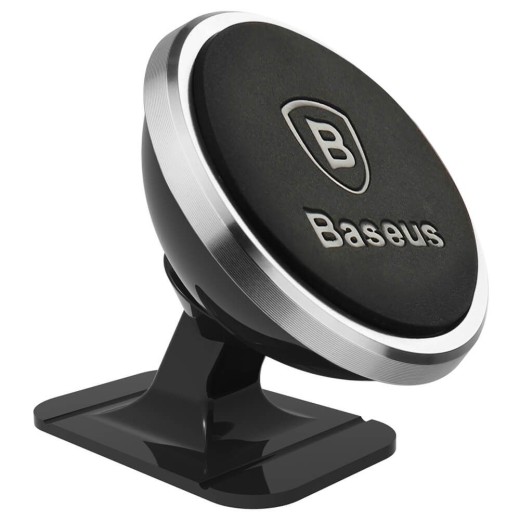 Baseus Magnetic car holder for smartphone Silver (SUCX140012) (BASSUCX140012)