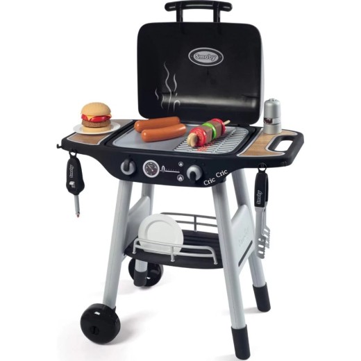 Smoby Plastic Kids Cooking Tools BBQ Grill 72cm (7600312001) (SMO7600312001)