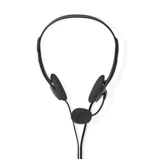 Nedis On Ear Multimedia Ακουστικά με μικροφωνο και σύνδεση 3.5mm Jack (CHST100BK) (NEDCHST100BK)