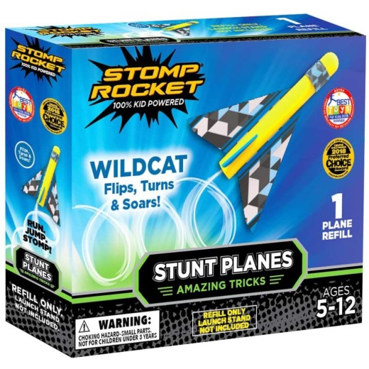Stomp Rocket Stunt Plane Refill - 1 Wildcat Plane (SR100012) (STRSR100012)