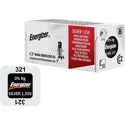 Energizer 321 Μπαταρία Silver Oxide Ρολογιών SR65 1.55V 1τμχ (9282965) (ENE9282965)