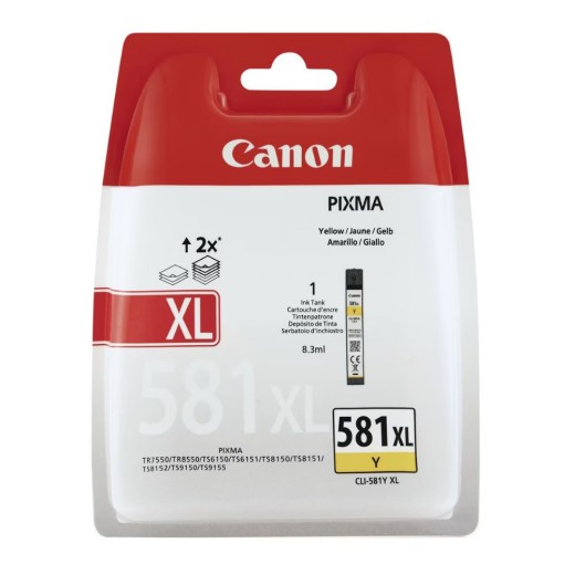Canon Μελάνι Inkjet CLI-581YXL Yellow (2051C004) (CANCLI-581YXLBLP)
