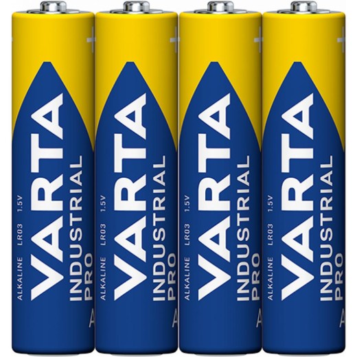 Varta Industrial Pro Αλκαλικές Μπαταρίες AAA LR03 1.5V 4τμχ (4003) (VART4003)