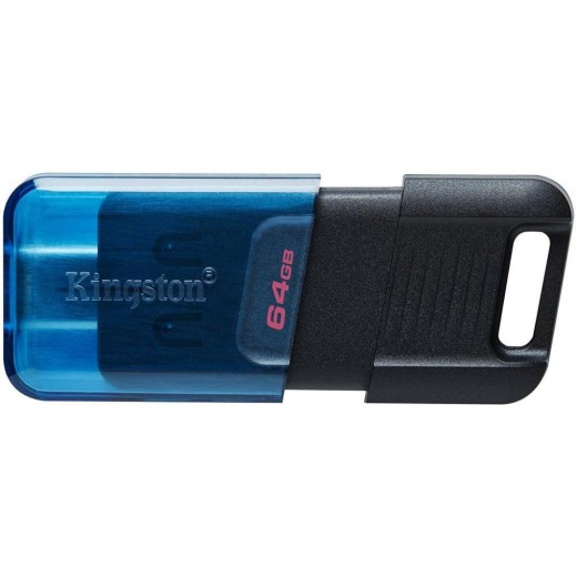 Kingston DataTraveler 80Μ 64GB USB 3.2 Stick Black (DT80M/64GB) (KINDT80M-64GB)