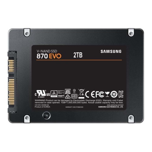 Samsung 870 Evo SSD 2TB 2.5'' SATA III (MZ-77E2T0BW) (SAMMZ-77E2T0BW)