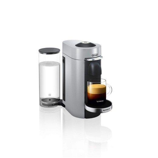 De'Longhi VertuoPlus Deluxe Καφετιέρα για Κάψουλες Nespresso Silver (8004399332997) (DLG8004399332997)