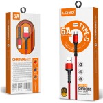LDNIO LS63C ΚΑΛΩΔΙΟ ΦΟΡΤΙΣΗΣ 5Α TYPE C 1m ΓΚΡΙ