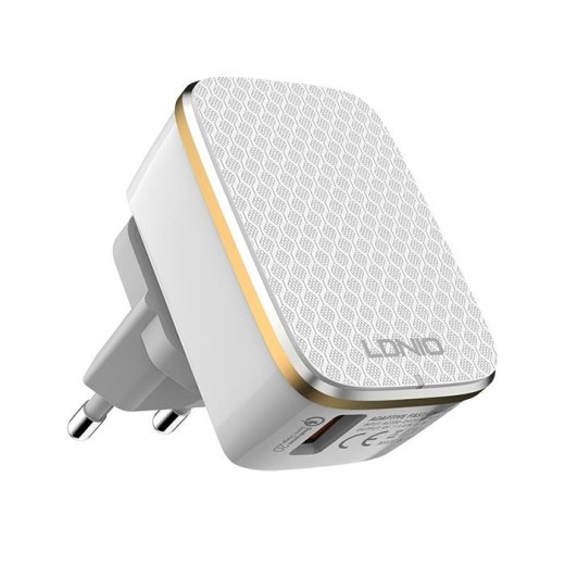 LDNIO A1204Q ΦΟΡΤΙΣΤΗΣ QC3.0 1 PORT + 1M LIGHTNING CABLE