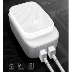 LDNIO ΦΟΡΤΙΣΤΗΣ A2205Q, 2 ΘΥΡΕΣ, ΦΩΤΑΚΙ ΝΥΚΤΟΣ, ΚΑΛΩΔΙΟ ΦΟΡΤΙΣΗΣ TYPE C