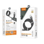 LDNIO ΚΑΛΩΔΙΟ ΦΟΡΤΙΣΗΣ LS511 ΜΕ ΜΑΓΝΗΤΕΣ, TYPE C, ΛΕΥΚΟ