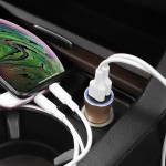 HOCO Z30A EASY ROUTE DUAL PORT USB CAR CHARGER ΧΡΥΣΟ