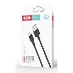 XO NB156 ΚΑΛΩΔΙΟ ΦΟΡΤΙΣΗΣ TYPE-C, ΜΑΥΡΟ, 1m
