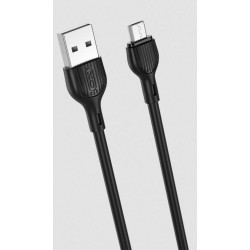 XO NB200 ΚΑΛΩΔΙΟ ΦΟΡΤΙΣΗΣ 2.1A MICRO USB, ΜΑΥΡΟ, 2m