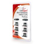 GEMBIRD CC01 ΑΥΤΟΚΟΛΛΗΤΟ ΚΛΙΚ ΣΤΕΡΕΩΣΗΣ ΚΑΛΩΔΙΩΝ, 8τεμ