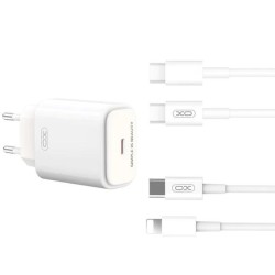 XO L90B ΦΟΡΤΙΣΤΗΣ 20W, PD, 1 ΘΥΡΑ, ΜΕ ΚΑΛΩΔΙΟ LIGHTNING