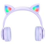 HOCO W39 CAT EAR ΑΚΟΥΣΤΙΚΑ ΜΕ ΜΙΚΡΟΦΩΝΟ, ΜΩΒ, 3.5mm