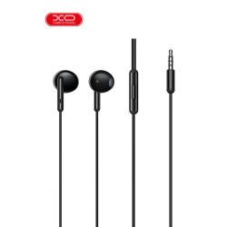 XO EP369 ΑΚΟΥΣΤΙΚΑ HANDSFREE  3.5mm ,ΜΑΥΡΟ