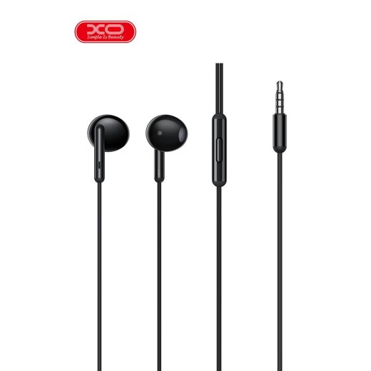 XO EP369 ΑΚΟΥΣΤΙΚΑ HANDSFREE  3.5mm ,ΜΑΥΡΟ